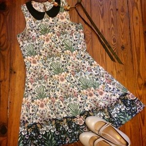 Lauren Conrad Floral Print Collar Dress